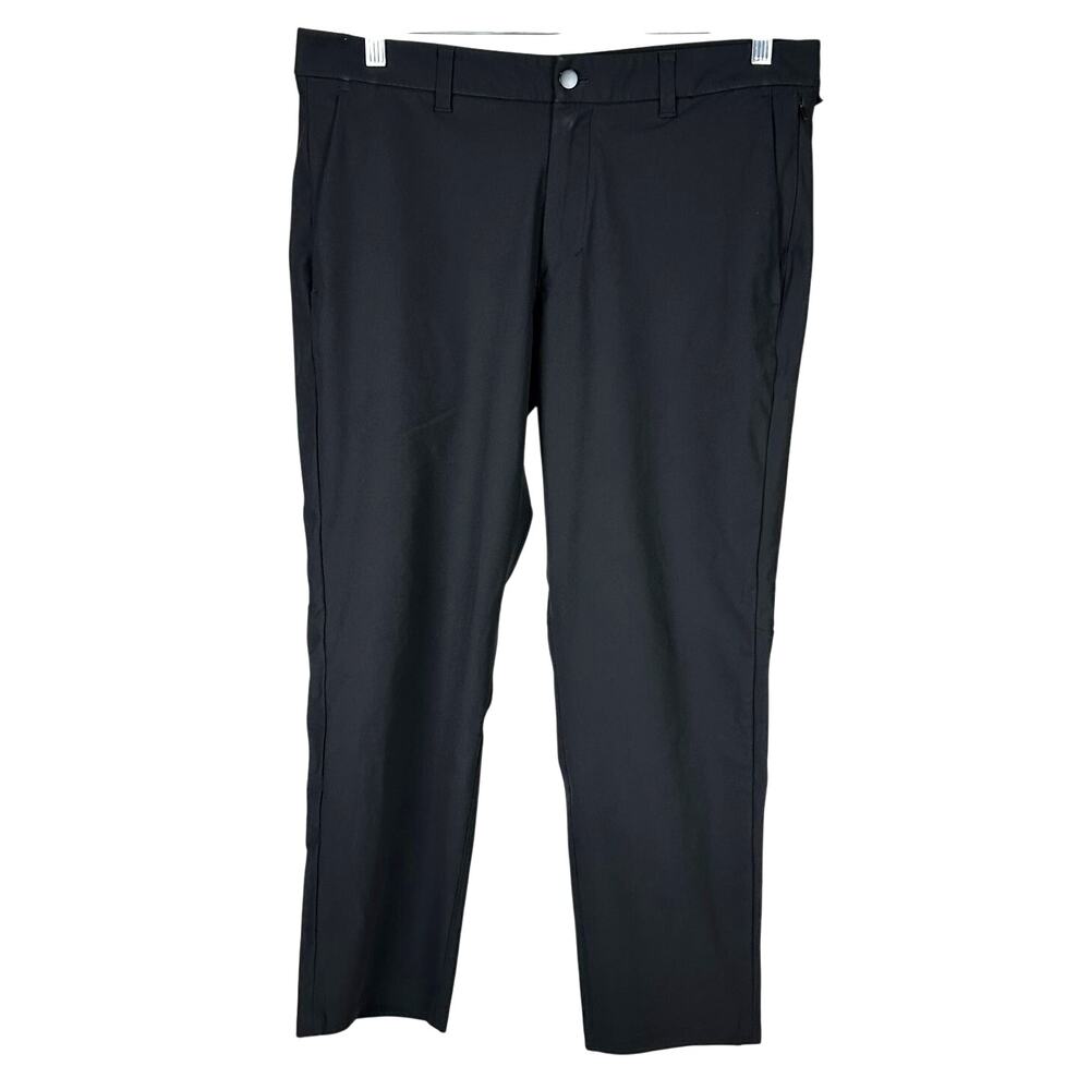 Lululemon Commission Pant Slim Warpstreme Black Men's Size 36 x 28 EUC